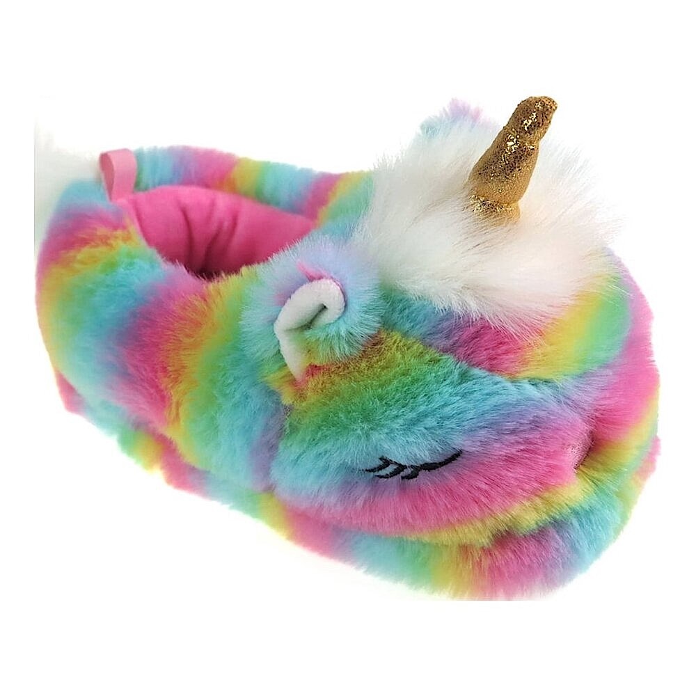 Unicorn BABY GIRL Aline Rainbow Slippers SIZE 5-6 NEW